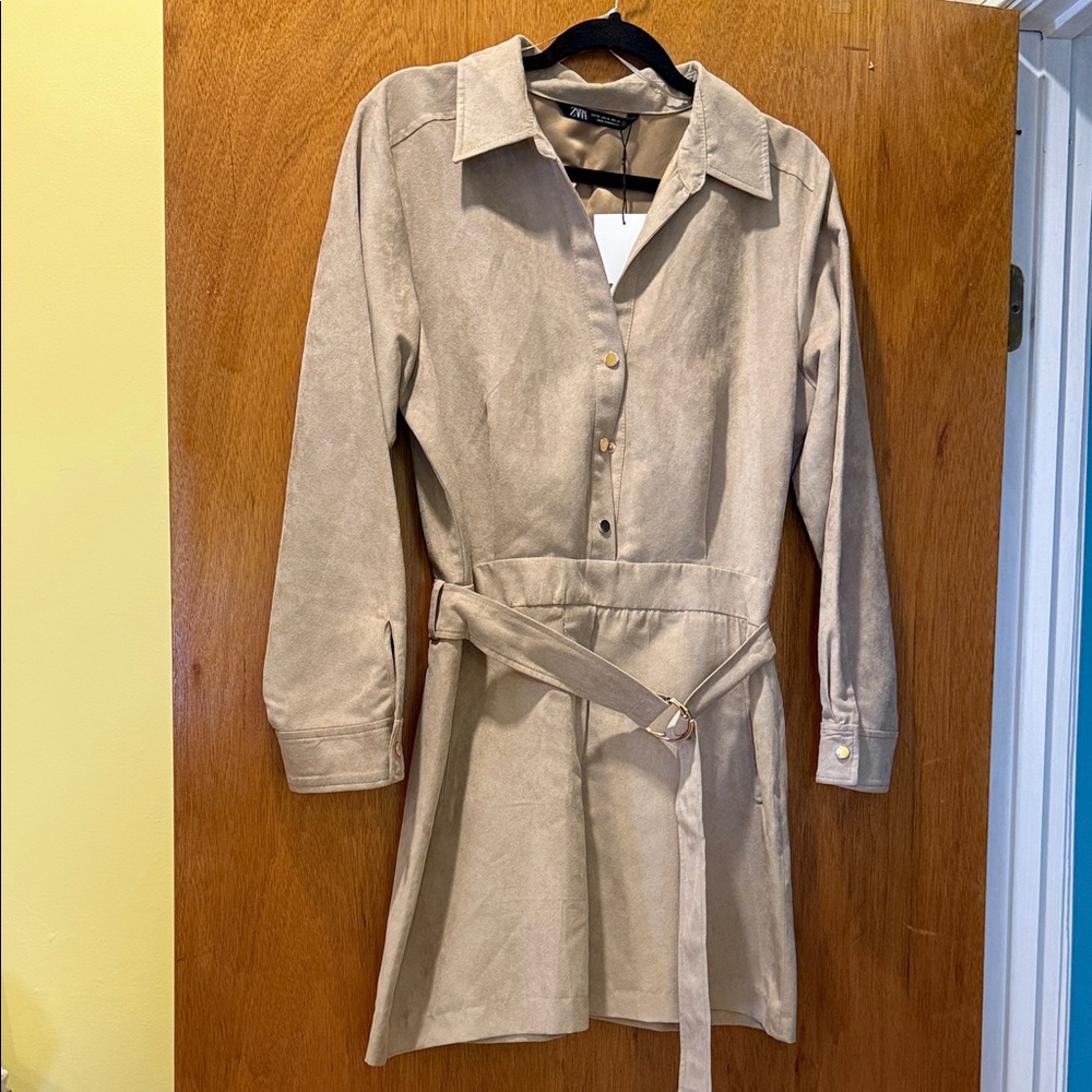Zara Tan Mini Dress